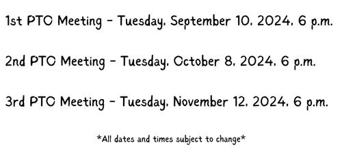 PTO Meeting Dates